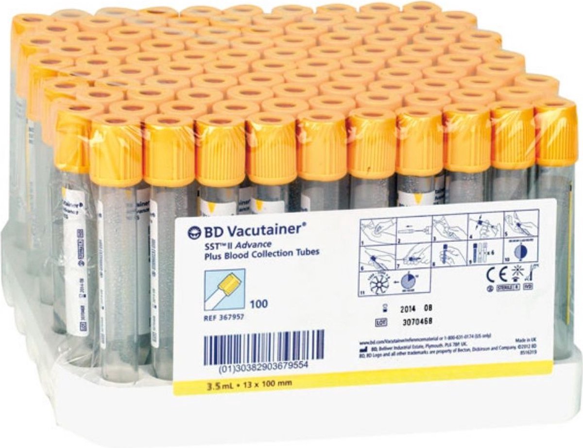 BD Vacutainer Buisjes 8,5 ml (16 x 100 mm)