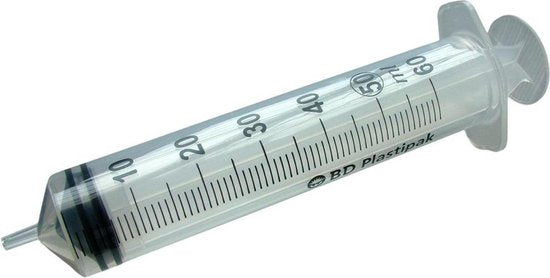 Spuit BD Plastipak 60 ml 3 stuks