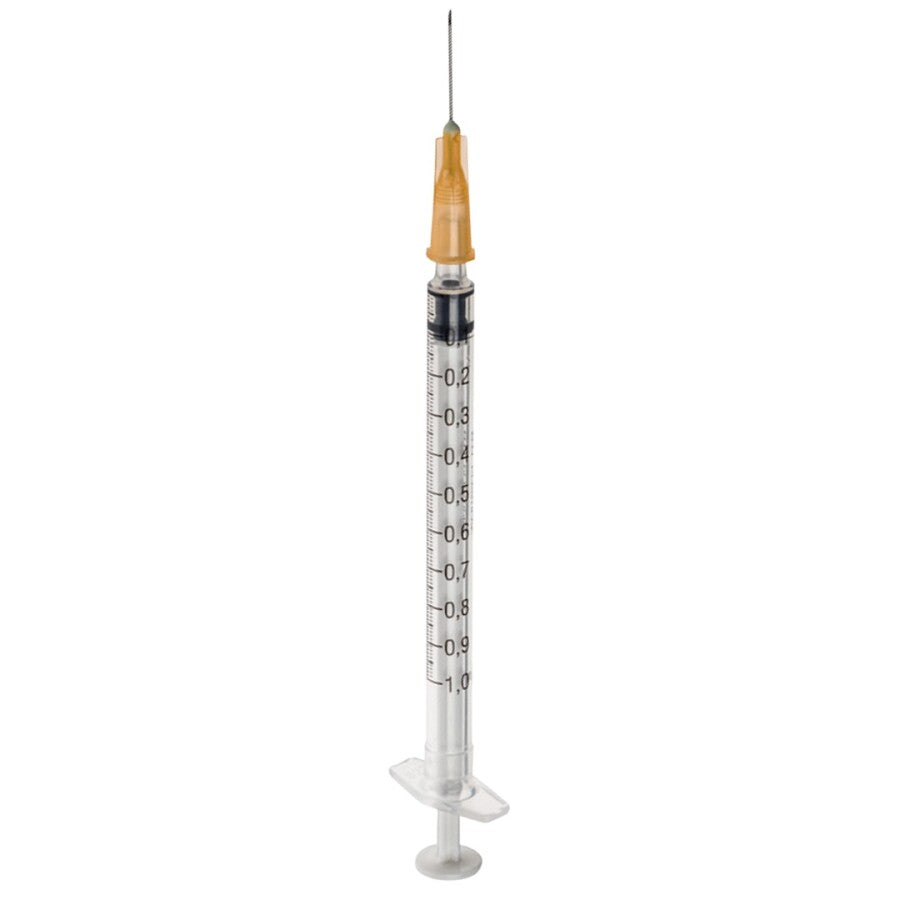 BD Plastipak Injectiespuit met Naald - 1 ml - Luer - 25G 0.5 mm x 16 mm