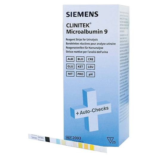 CLINITEK Microalbumin 9 Urine Test Strips 25 tTsts