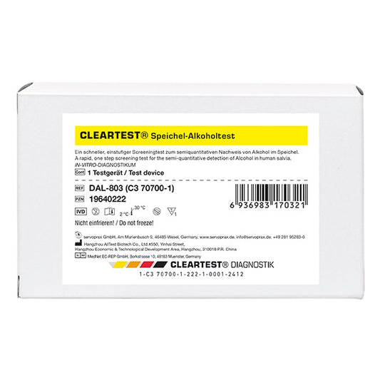 Cleartest Speekseltest Alcohol per stuk