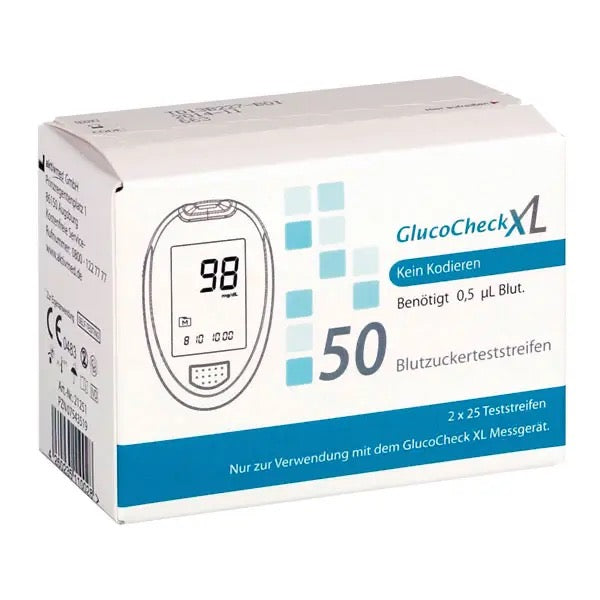 GlucoCheck Blood glucose test strips Excellent - 50 stuks